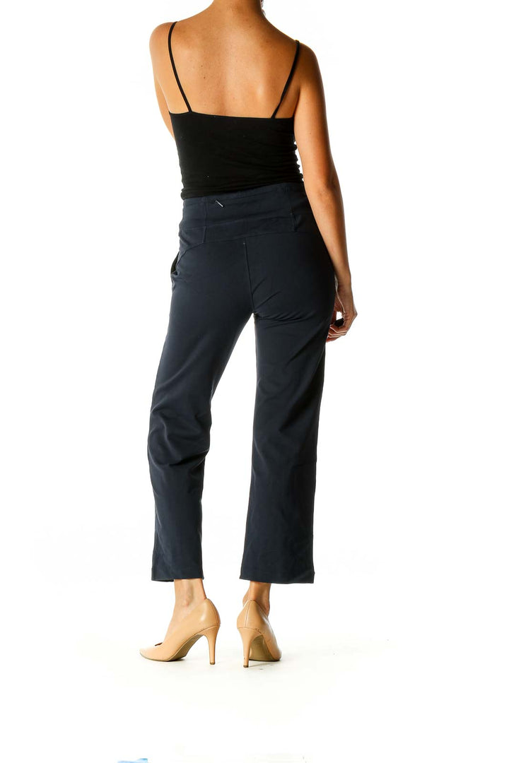 Blue Solid Activewear Trousers