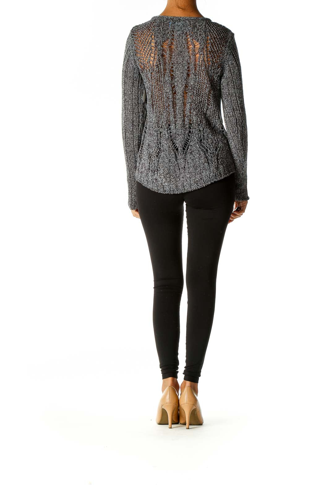 Gray Textured Sweater