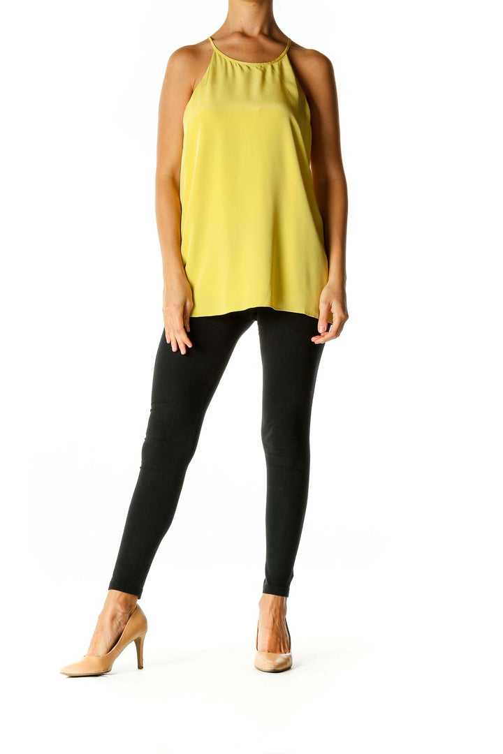 Yellow Solid Brunch Blouse