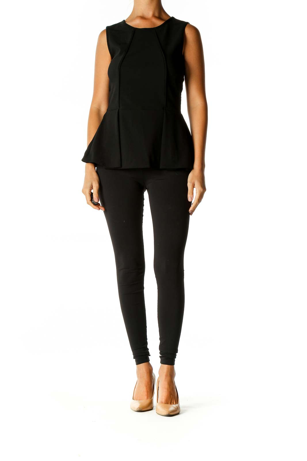 Black Solid Chic Blouse