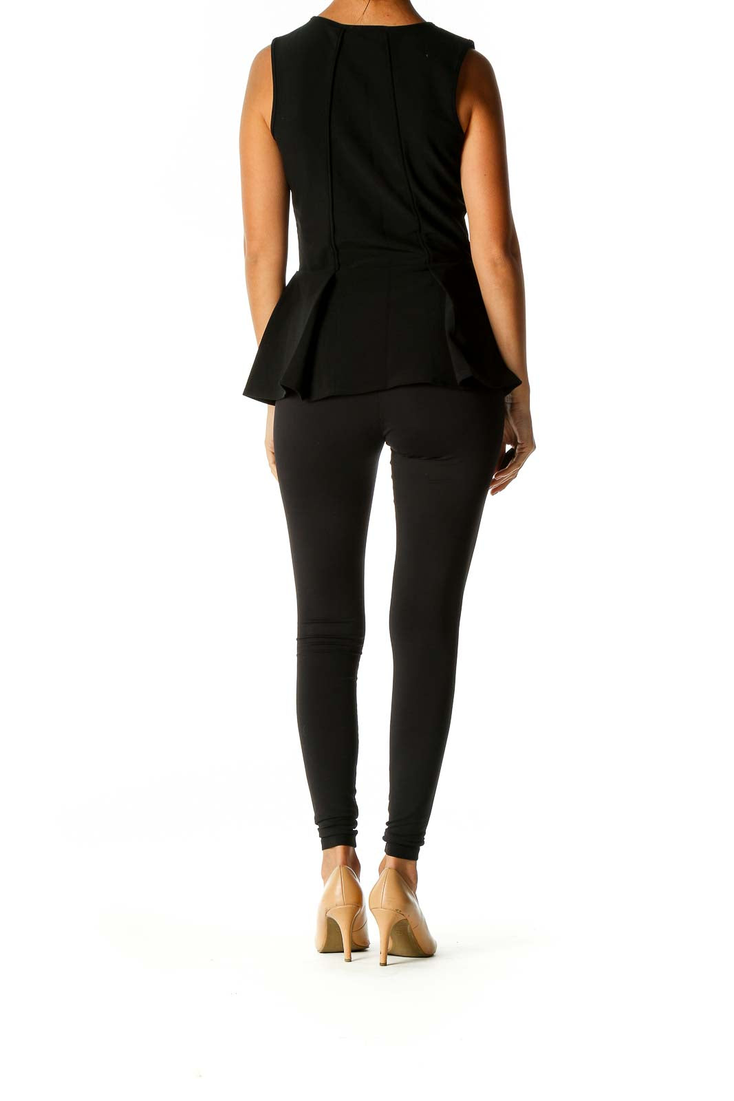 Black Solid Chic Blouse