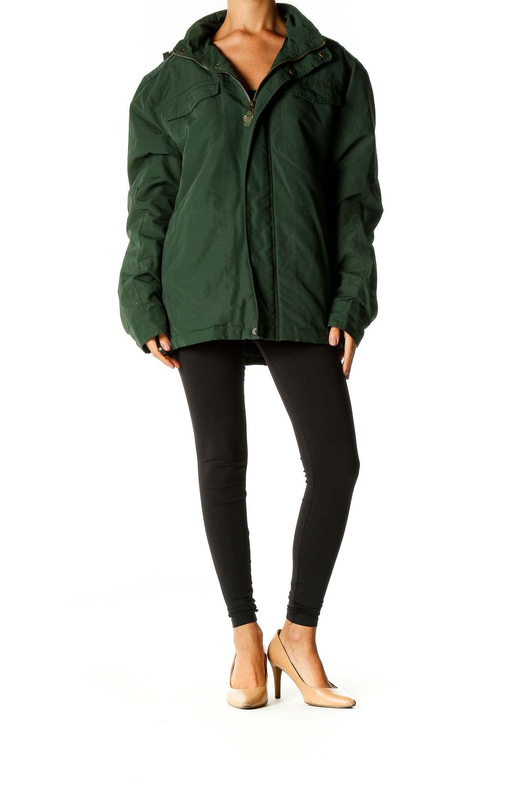 Green Windbreaker Jacket