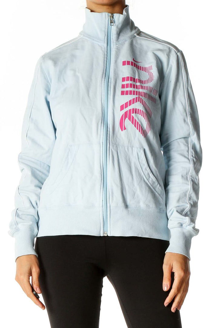 Blue Graphic Activewear Jacket