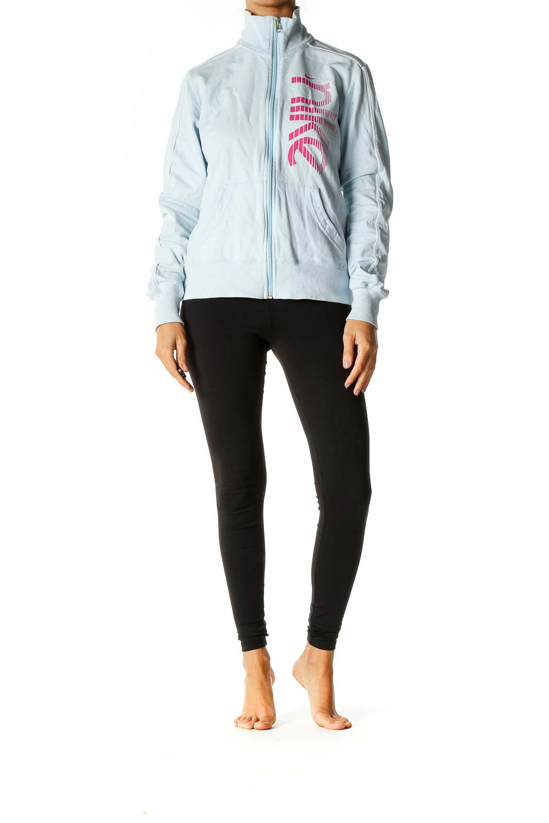 Blue Graphic Activewear Jacket