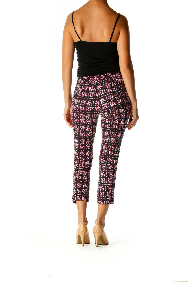 Brown Checkered Bohemian Pants