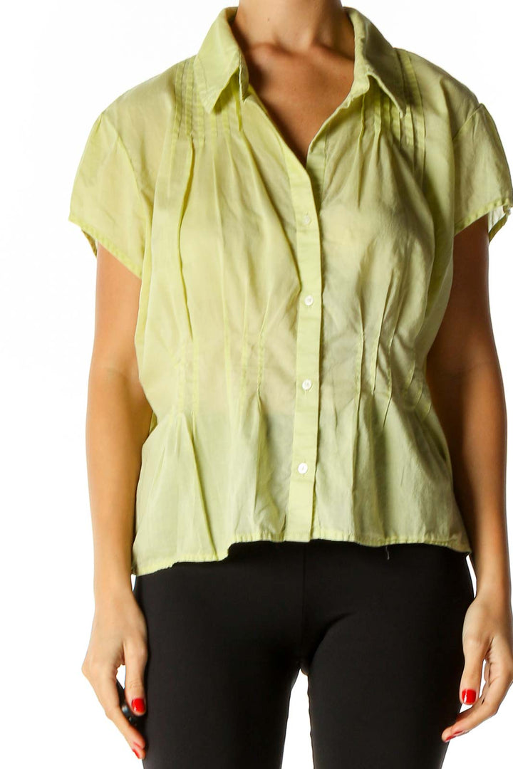 Yellow Solid All Day Wear Shirt