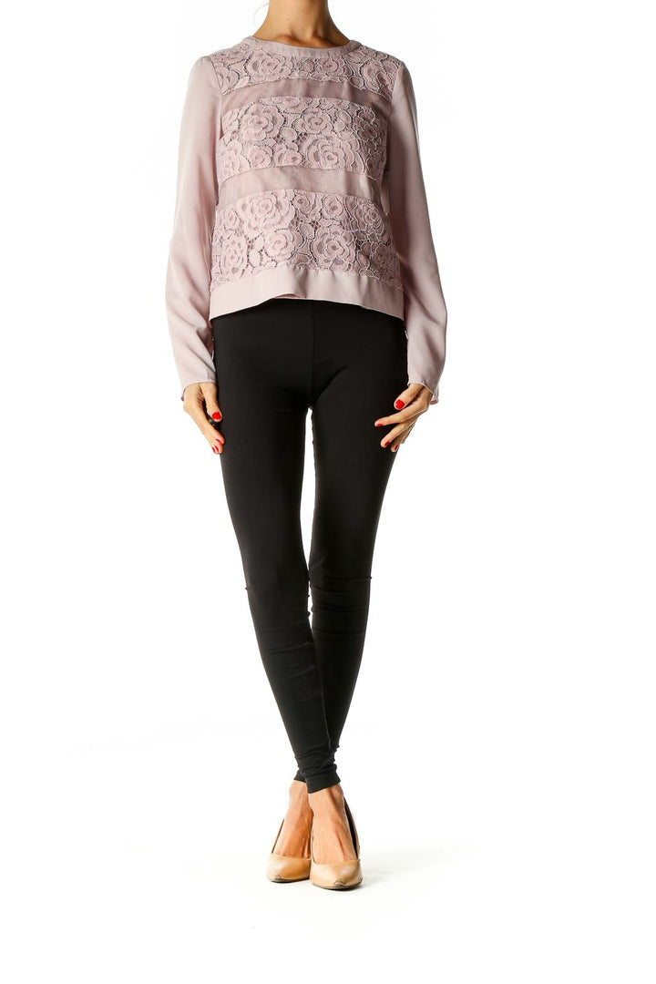 Pink Lace Chic Blouse