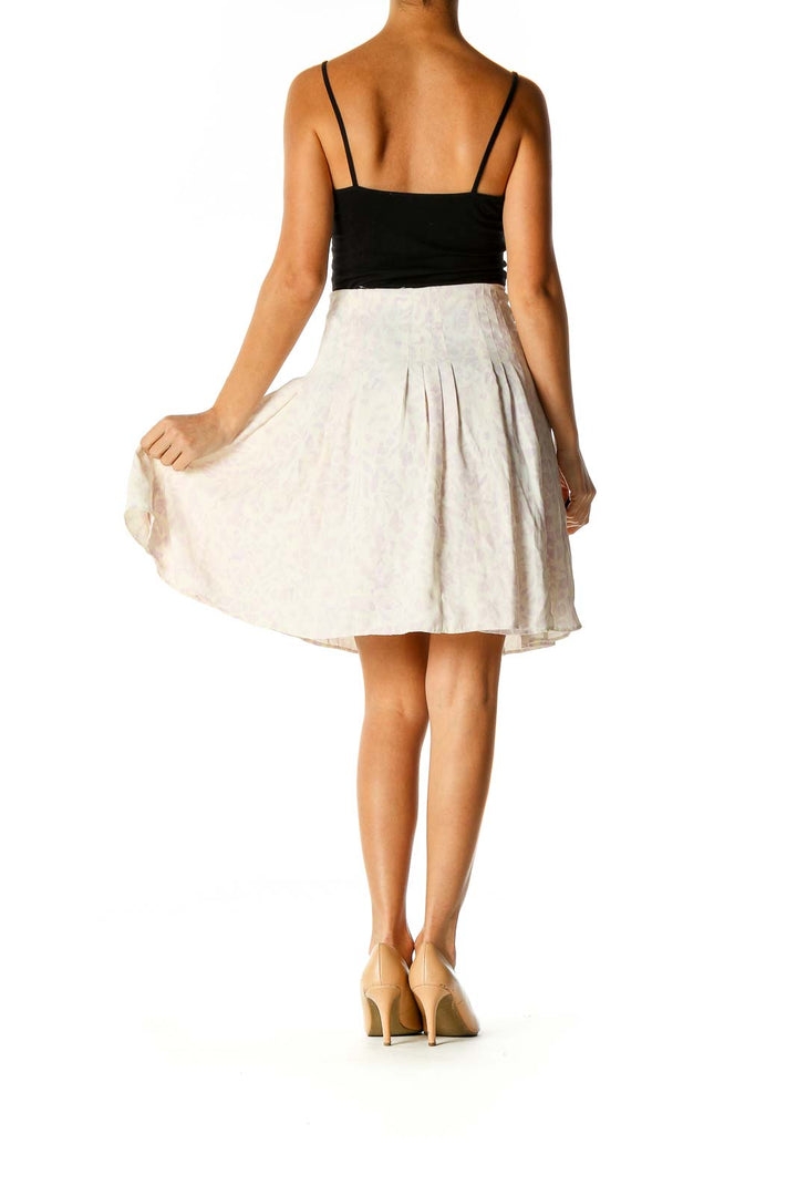 White Chic Flared Skirt