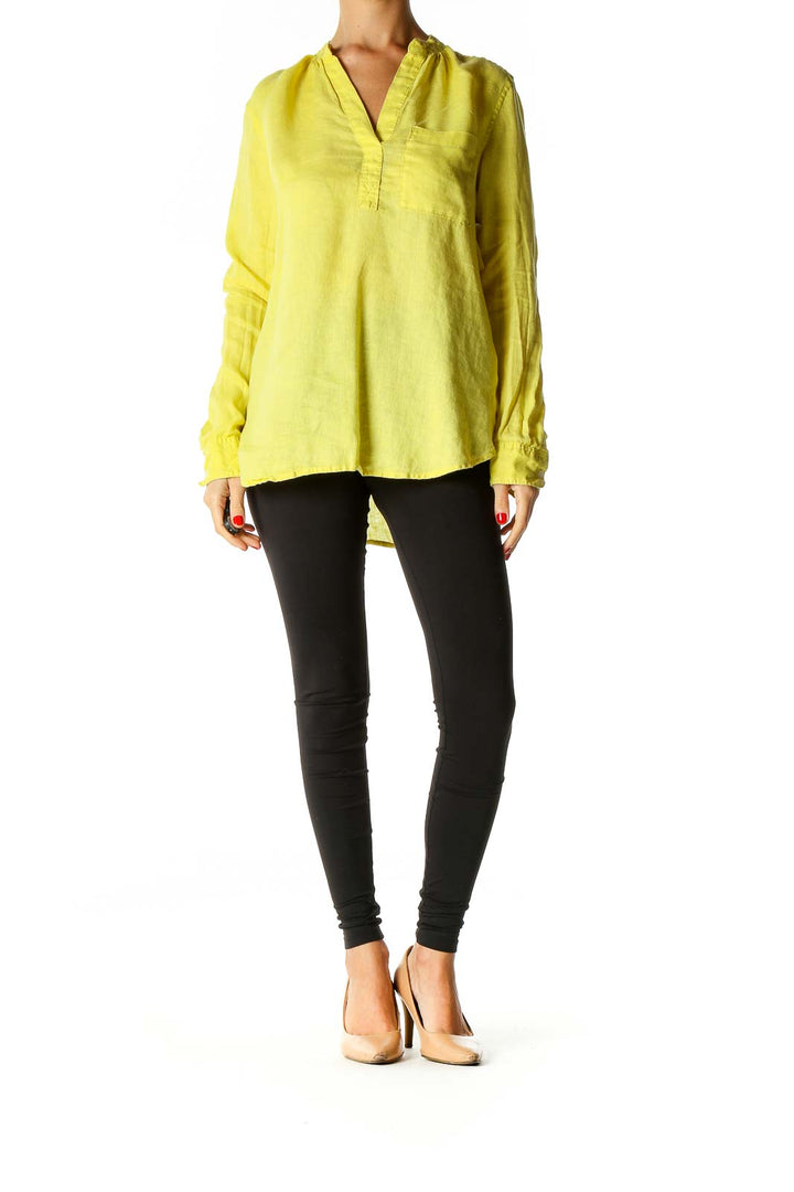 Yellow Solid All Day Wear Shirt