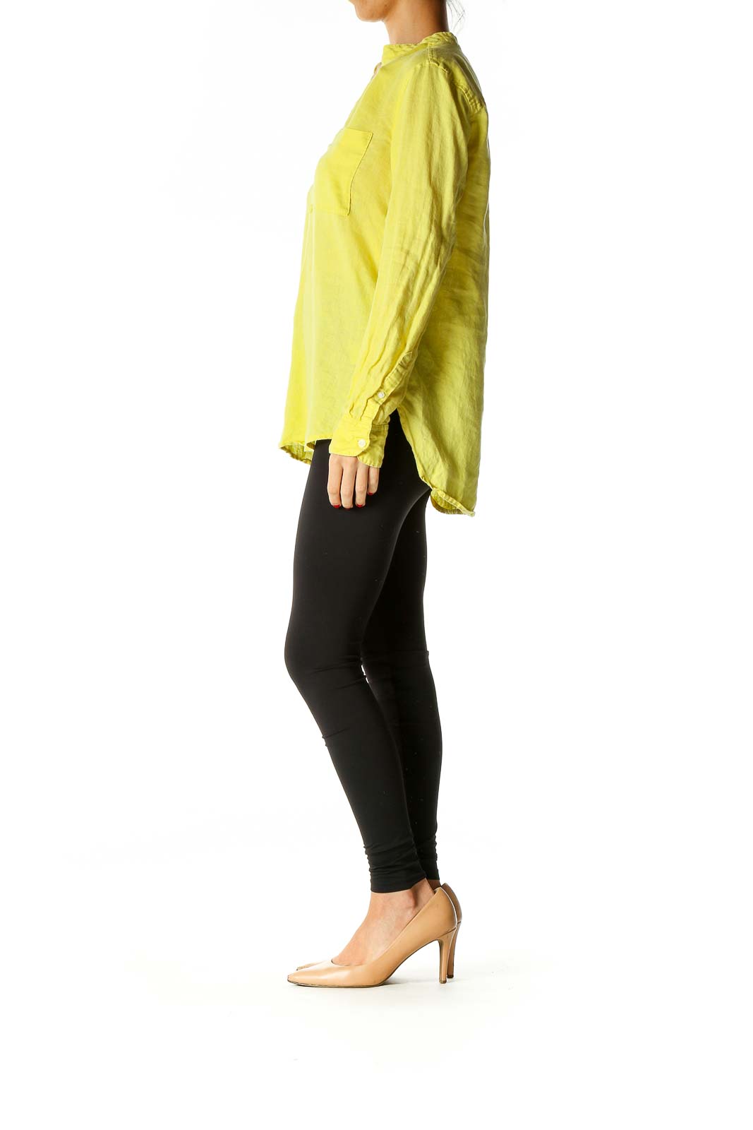 Yellow Solid All Day Wear Shirt