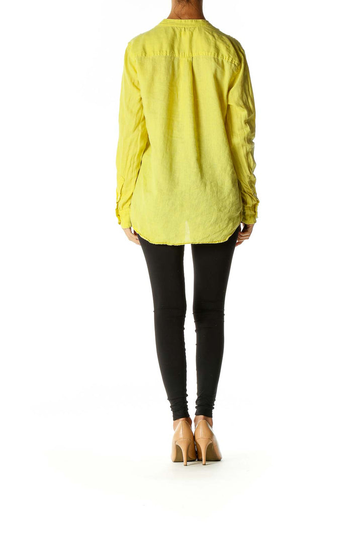 Yellow Solid All Day Wear Shirt