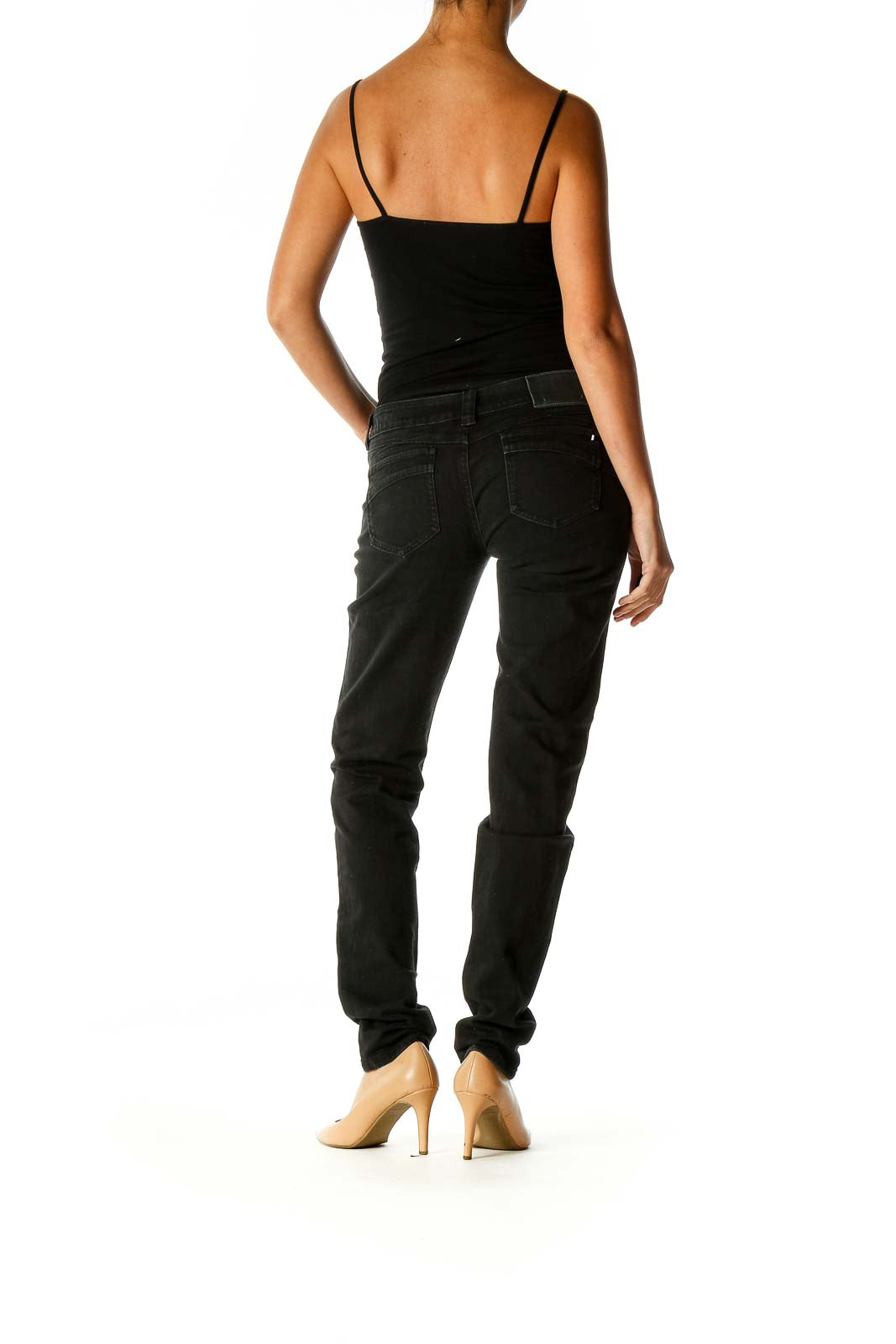 Black Straight Leg Jeans