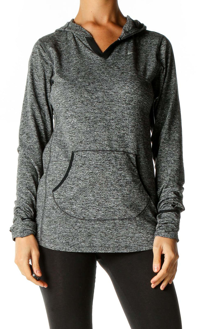 Gray Activewear Top