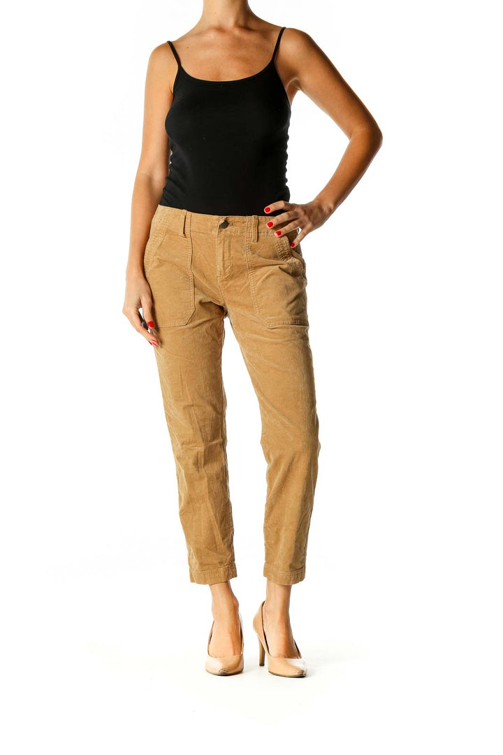 Brown Straight Leg Jeans