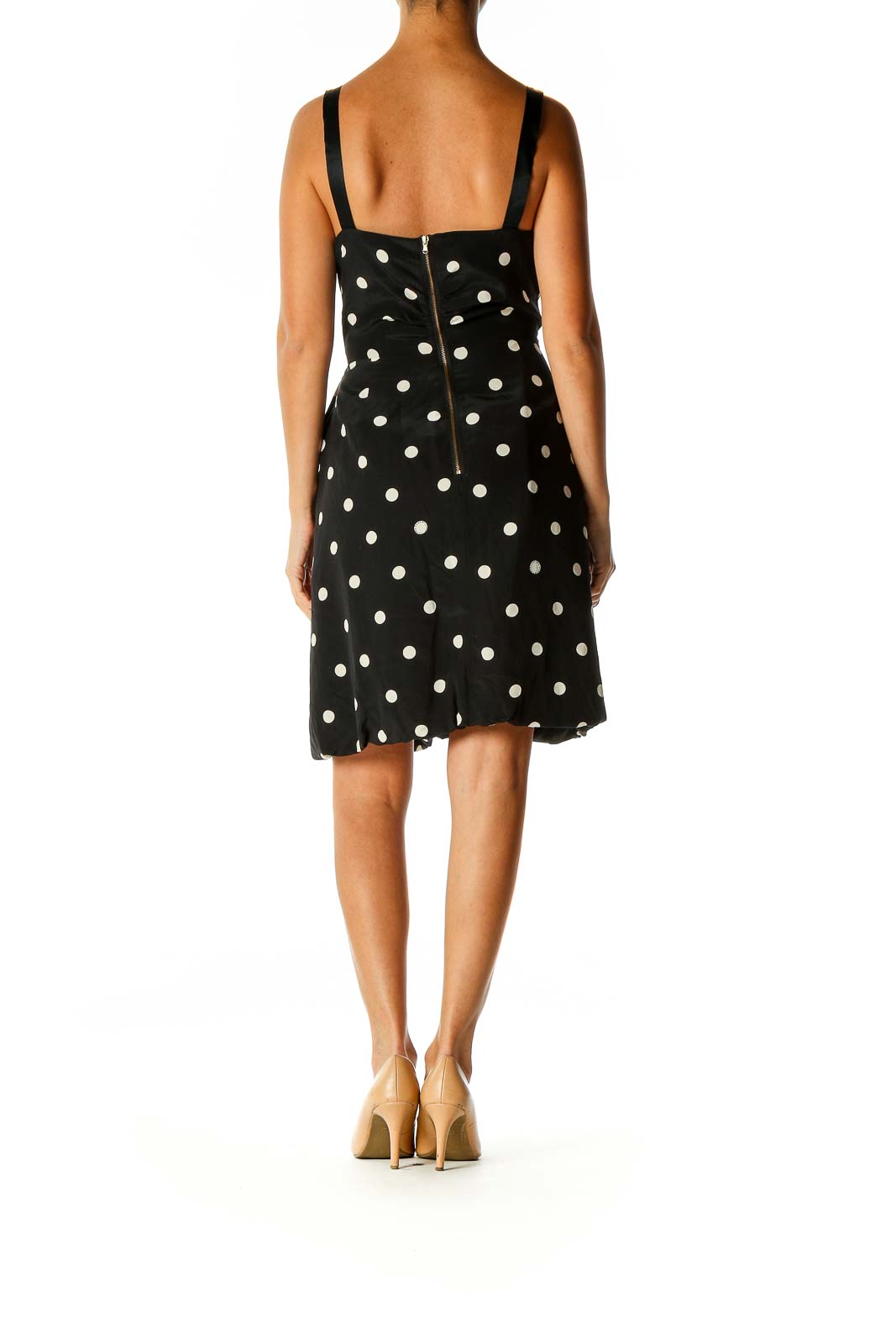 Black Polka Dot Retro A-Line Dress