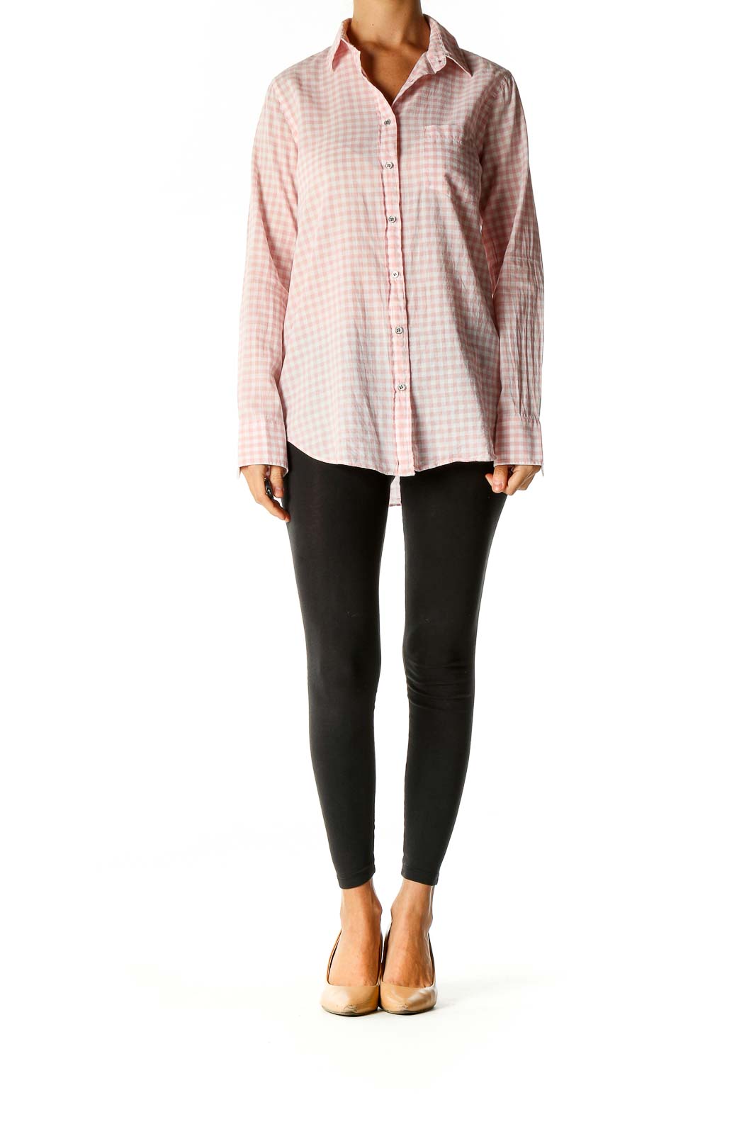 Pink Checkered Casual Shirt