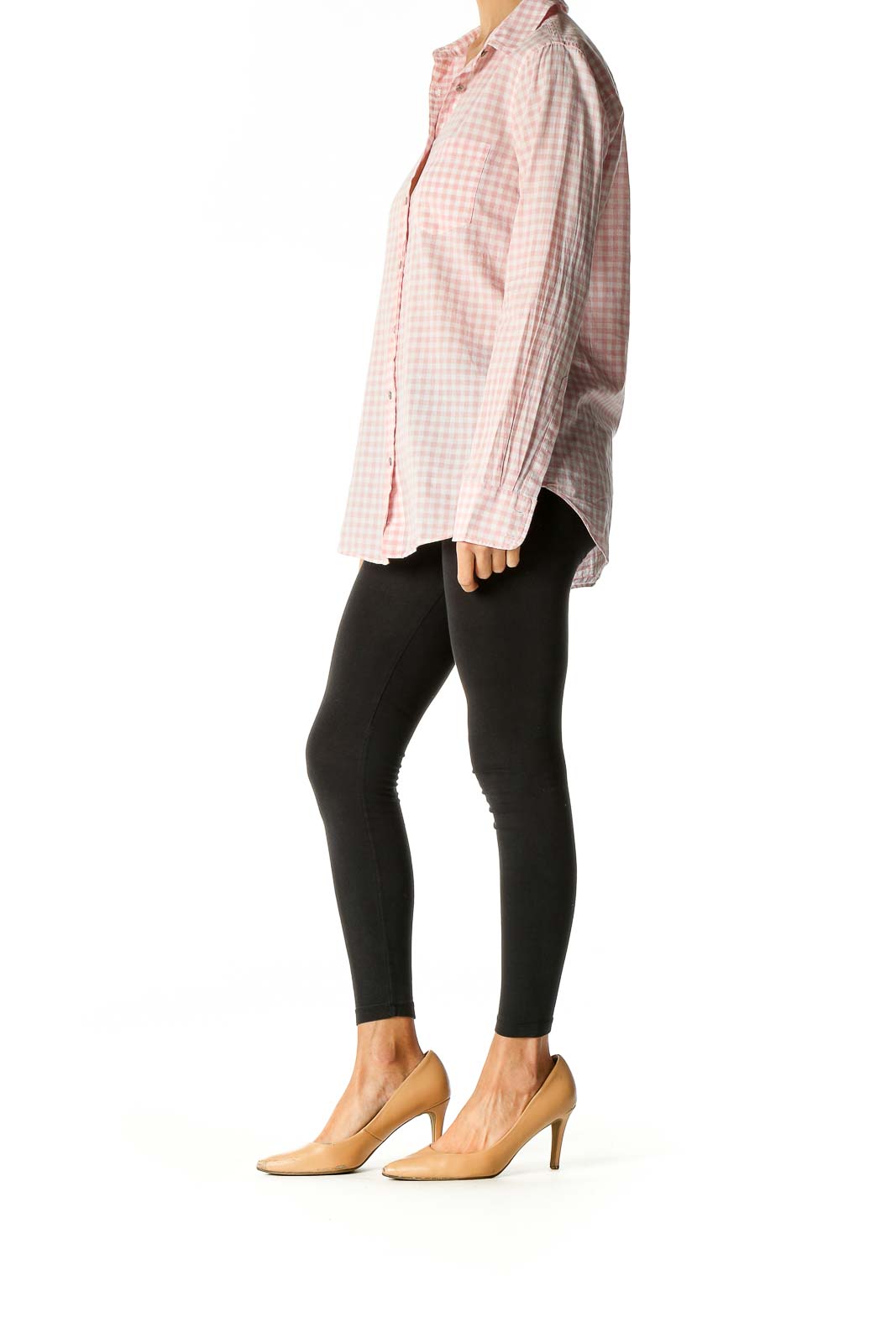 Pink Checkered Casual Shirt