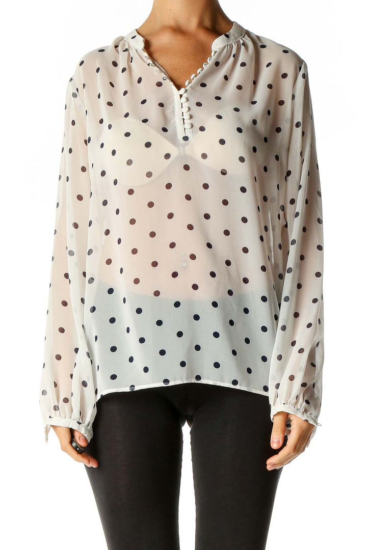 White Polka Dot Shirt