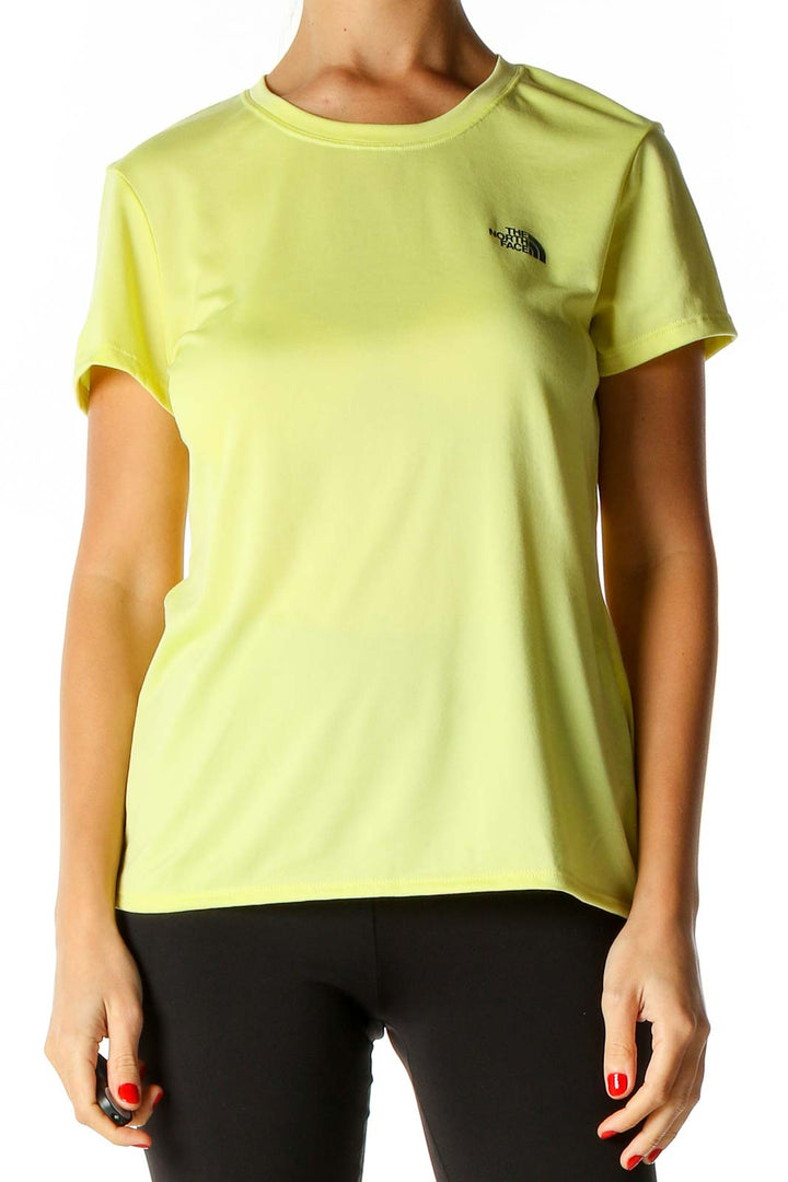 Yellow Solid Activewear T-Shirt