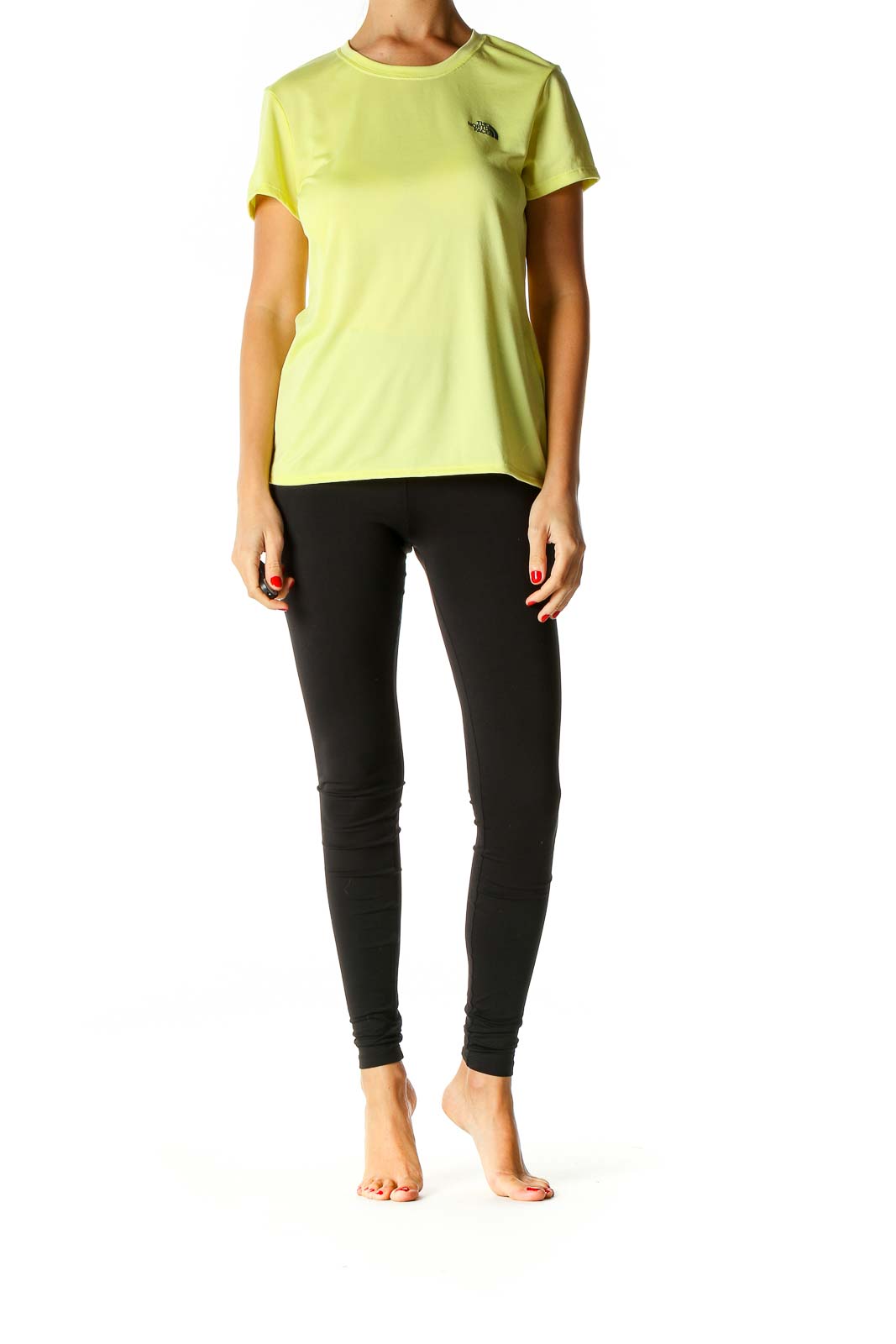 Yellow Solid Activewear T-Shirt