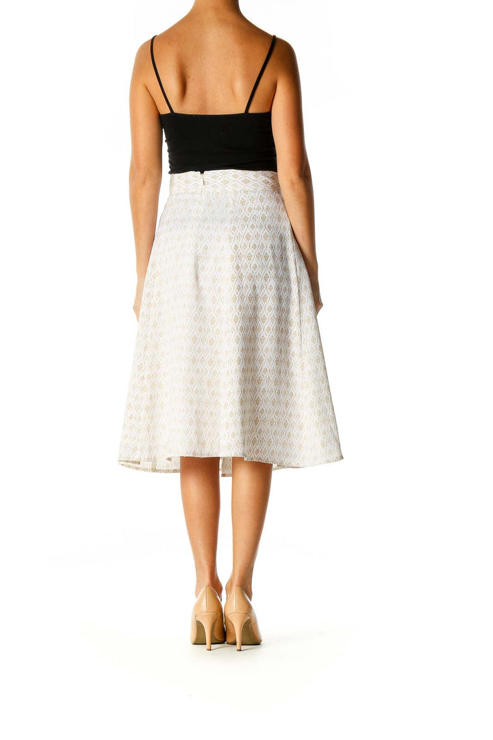 White Brunch Flared Skirt