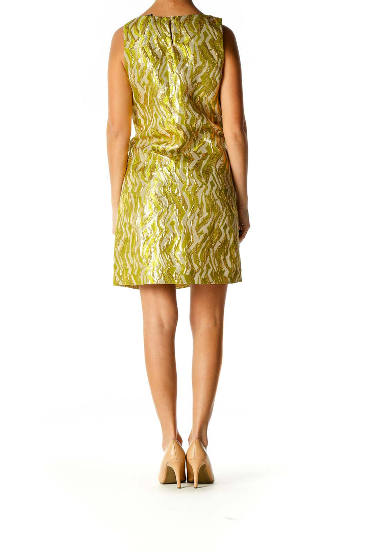 Green Cocktail A-Line Dress