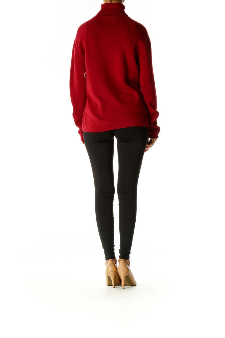 Red Solid Classic Sweater