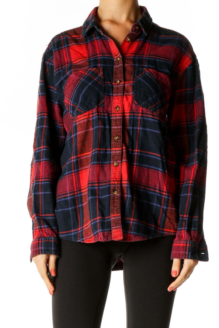 Red Checkered All Day Wear Shirt