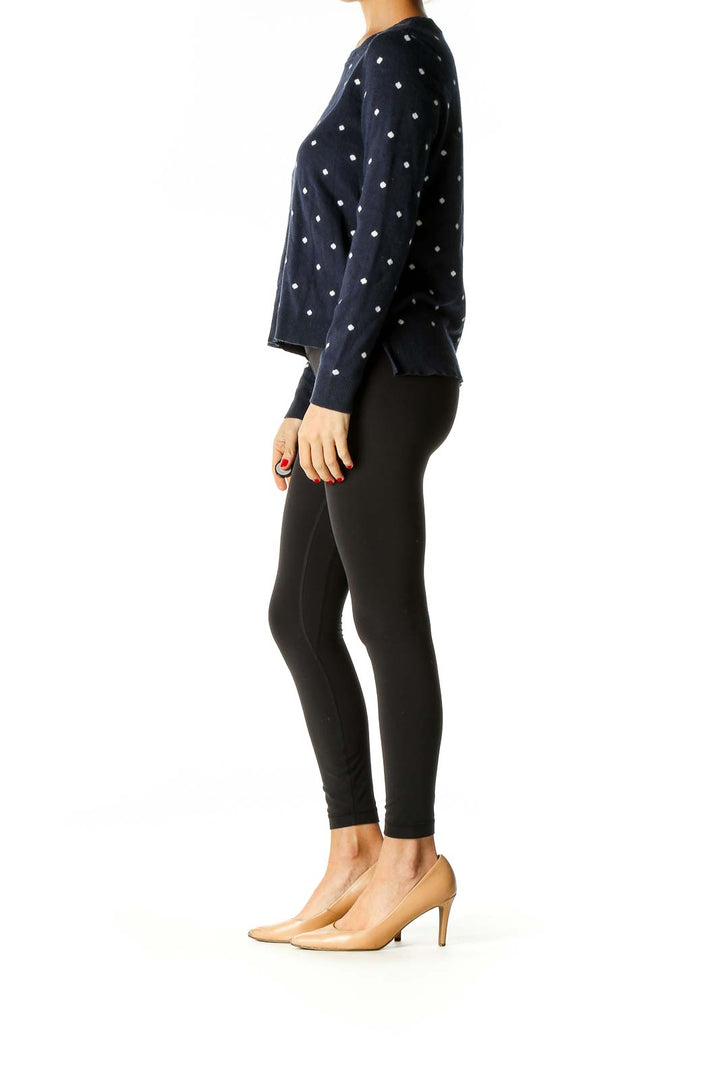 Blue Polka Dot All Day Wear Sweater