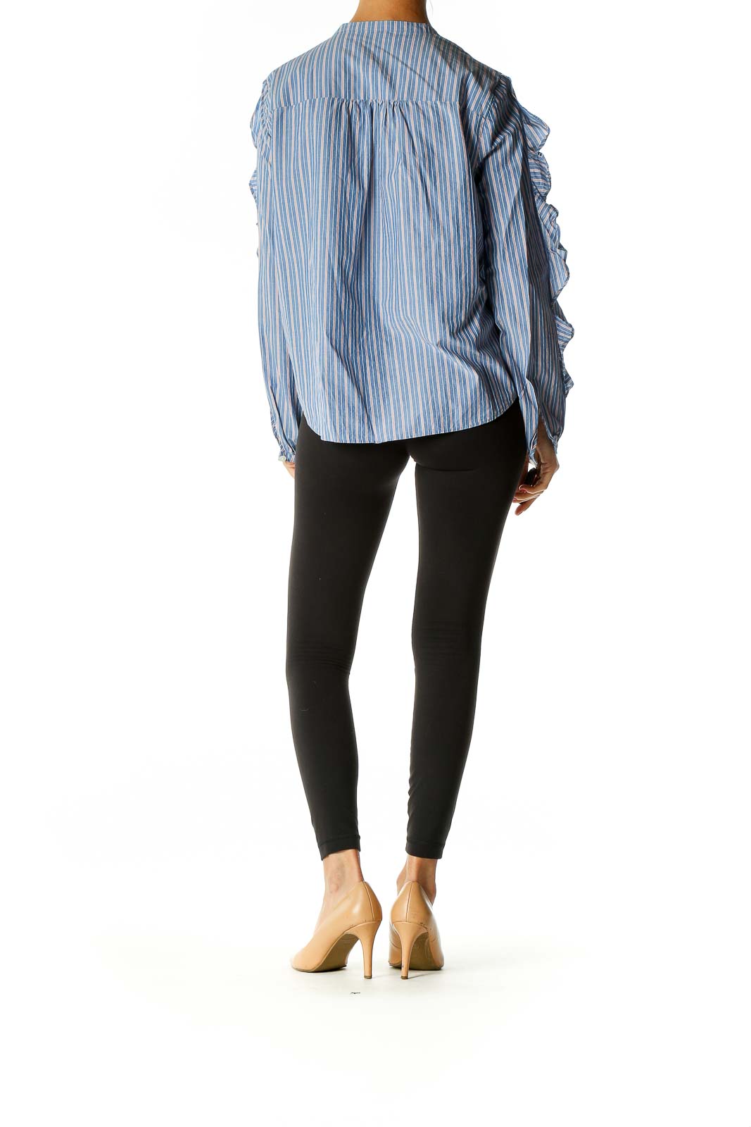 Blue Striped Bohemian Shirt