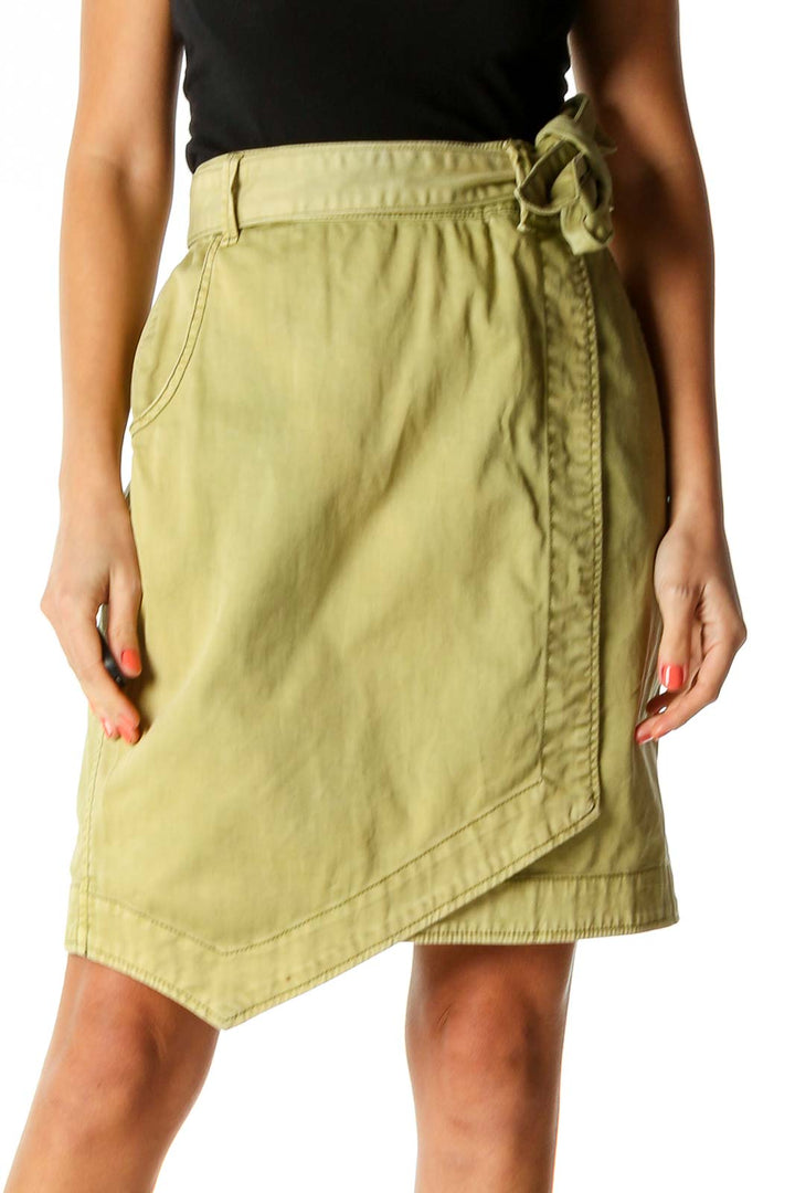 Green Punk A-Line Skirt