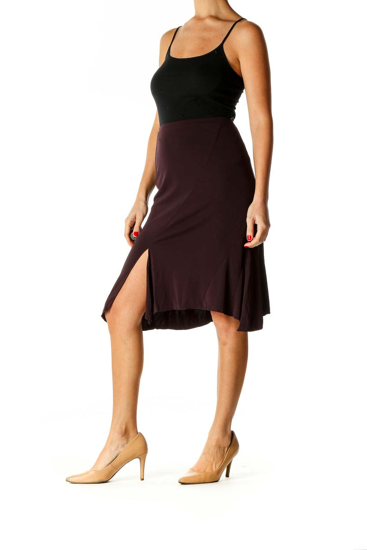 Purple Flared Skirt