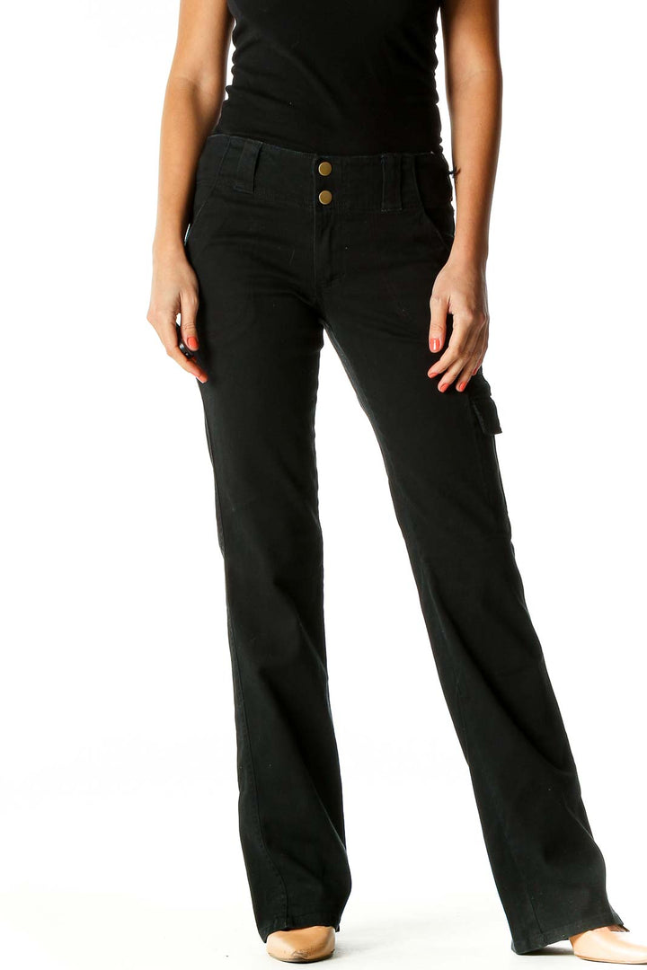 Black Straight Leg Jeans