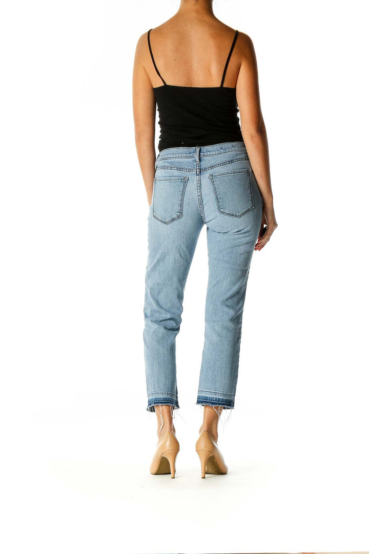 Blue Straight Leg Jeans