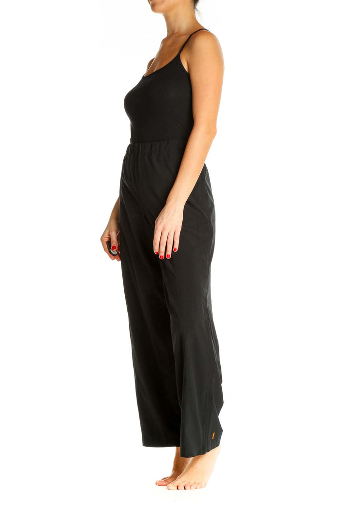 Black Solid Casual Trousers