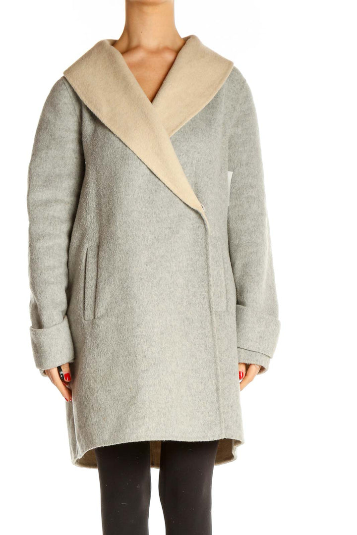 Gray Shearling Coat