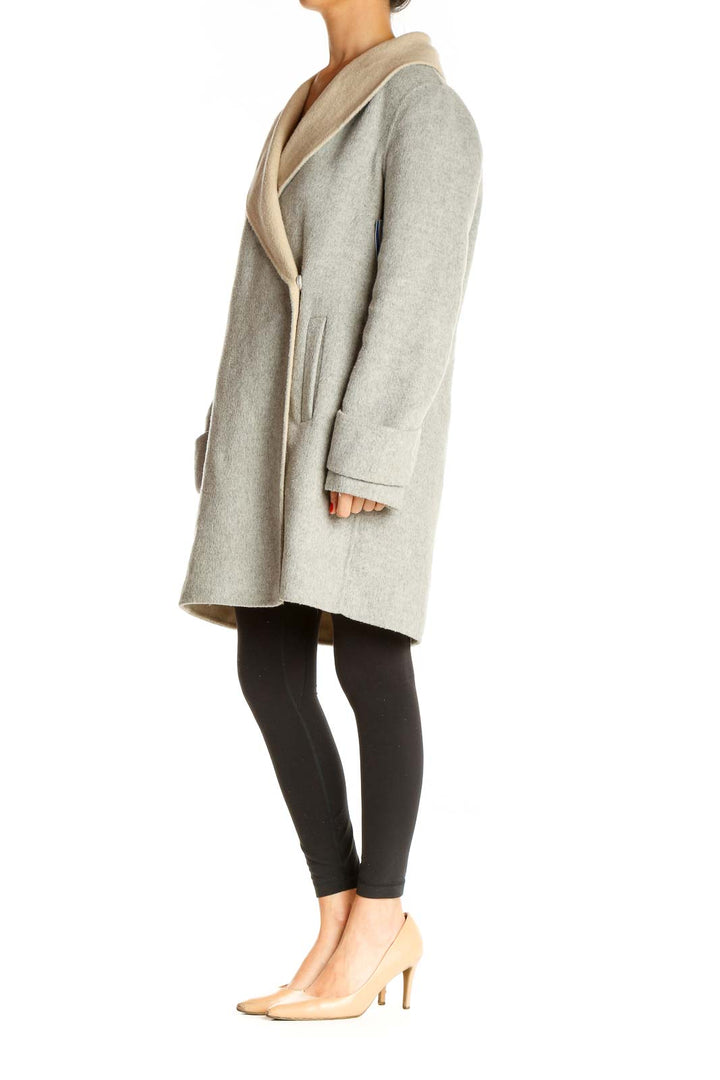 Gray Shearling Coat