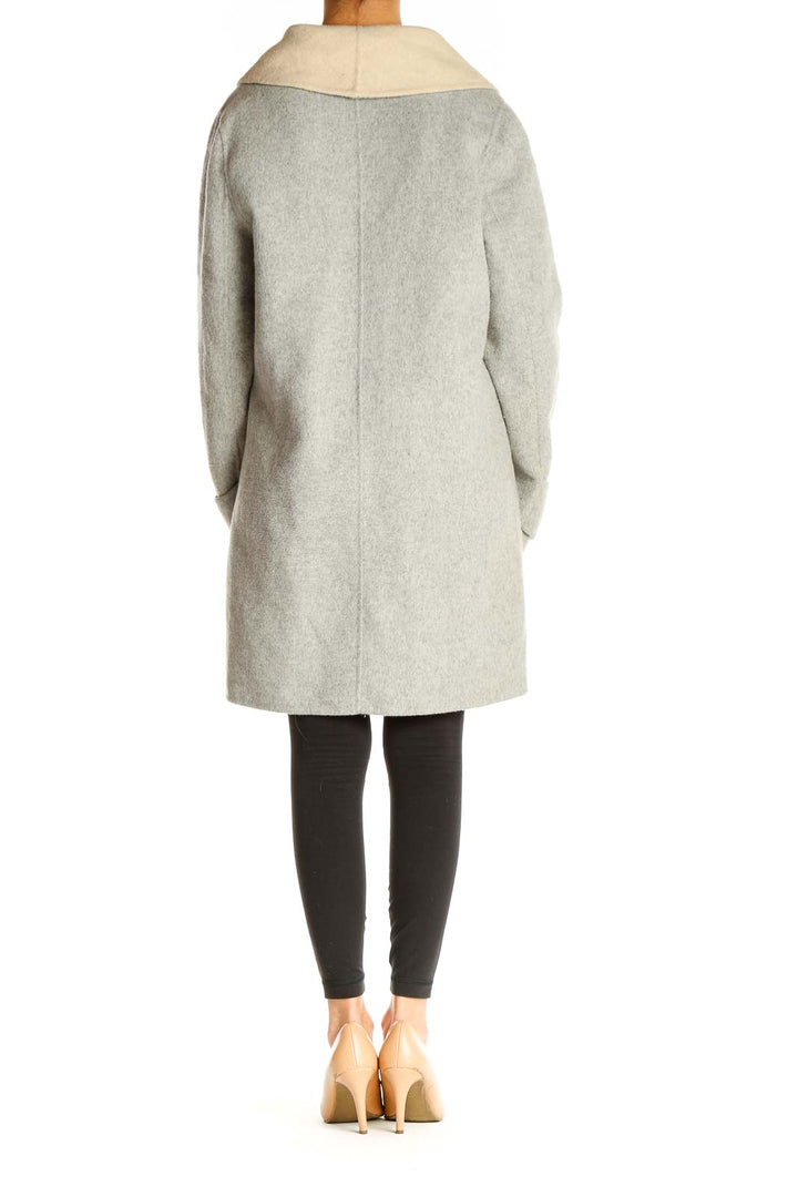 Gray Shearling Coat