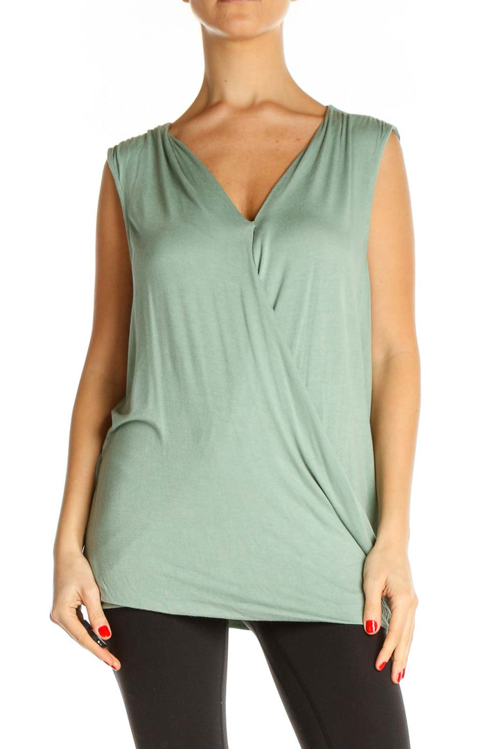 Green Solid Brunch Blouse