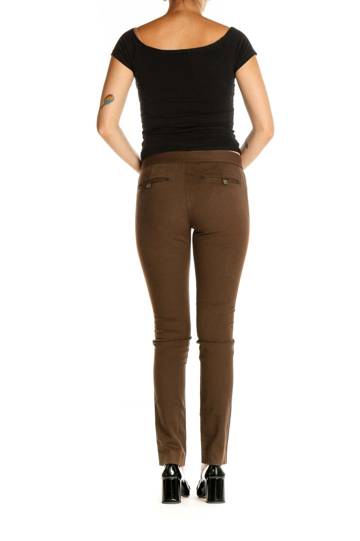 Brown All Day Wear Skinny Pants