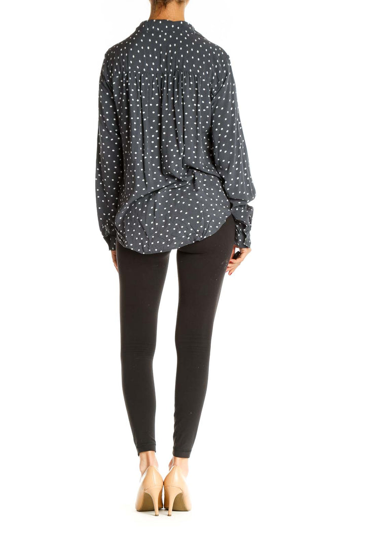 Gray Polka Dot All Day Wear Shirt