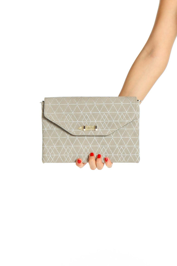 Gray Clutch Bag