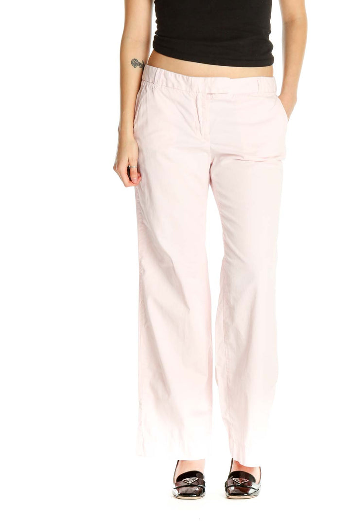 Pink Casual Trousers