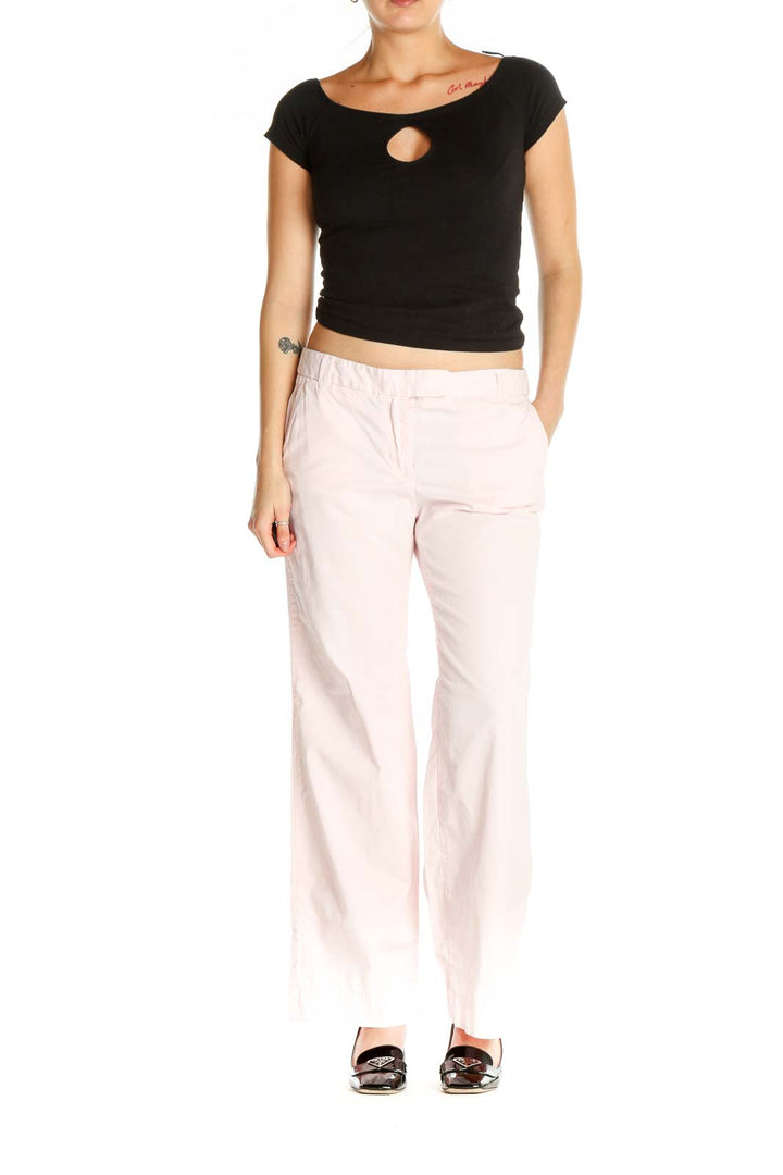 Pink Casual Trousers