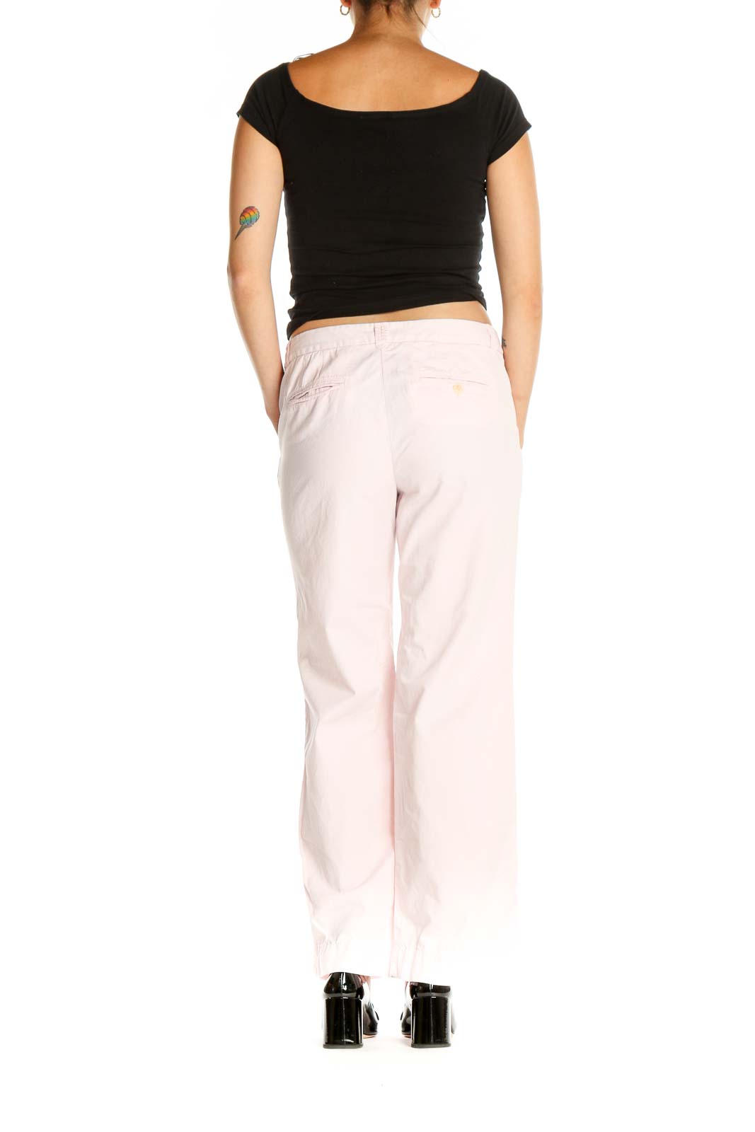 Pink Casual Trousers