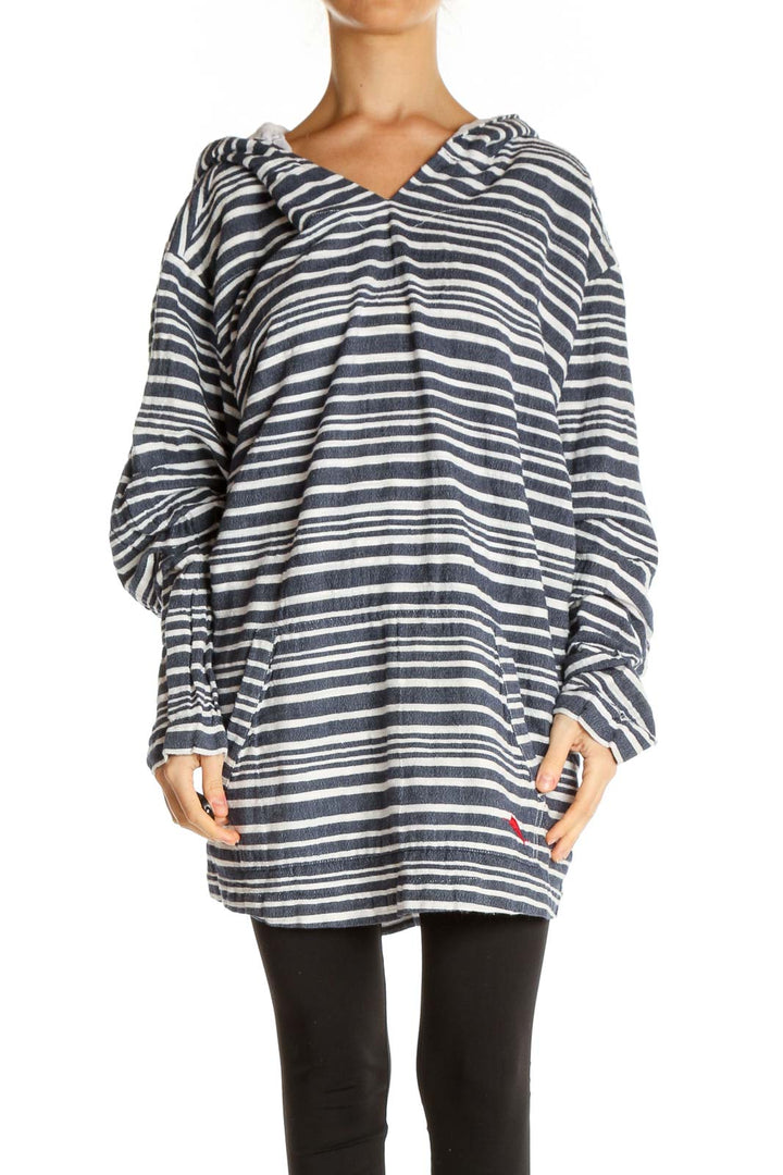 Gray Striped Retro Shirt