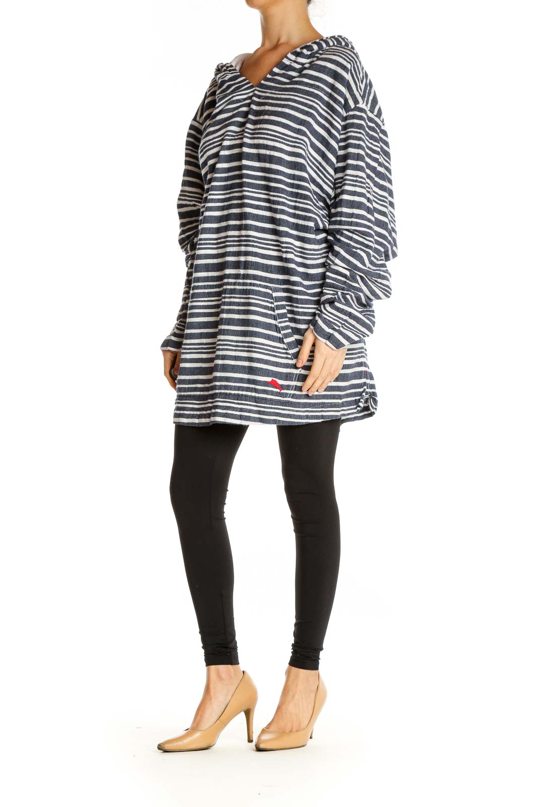 Gray Striped Retro Shirt