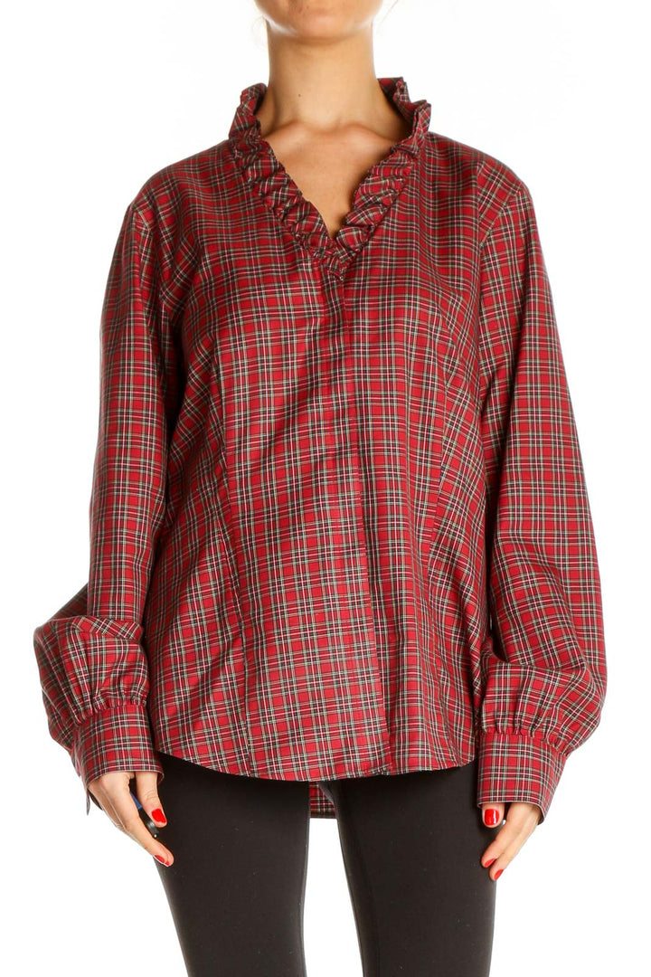 Red Checkered All Day Wear Shirt