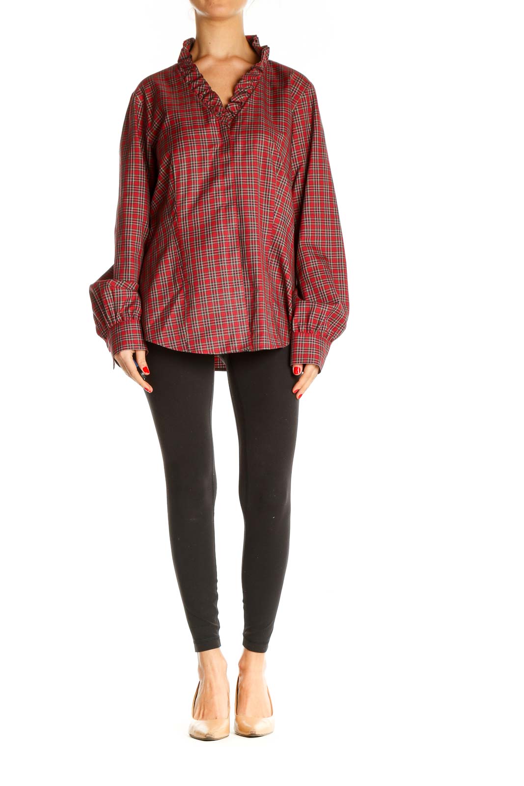 Red Checkered All Day Wear Shirt