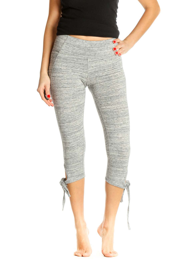 Gray Casual All Day Wear Leggings